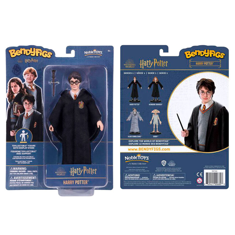 Figura Maleable Bendyfigs Harry con varita Harry Potter 19cm_0