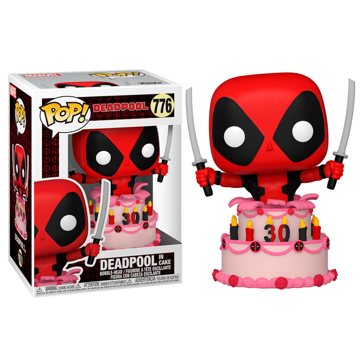 Figura POP Marvel Deadpool 30th Deadpool in Cake_0
