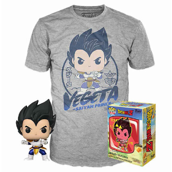 Set figura POP & Tee Dragon Ball Z Vegeta_0
