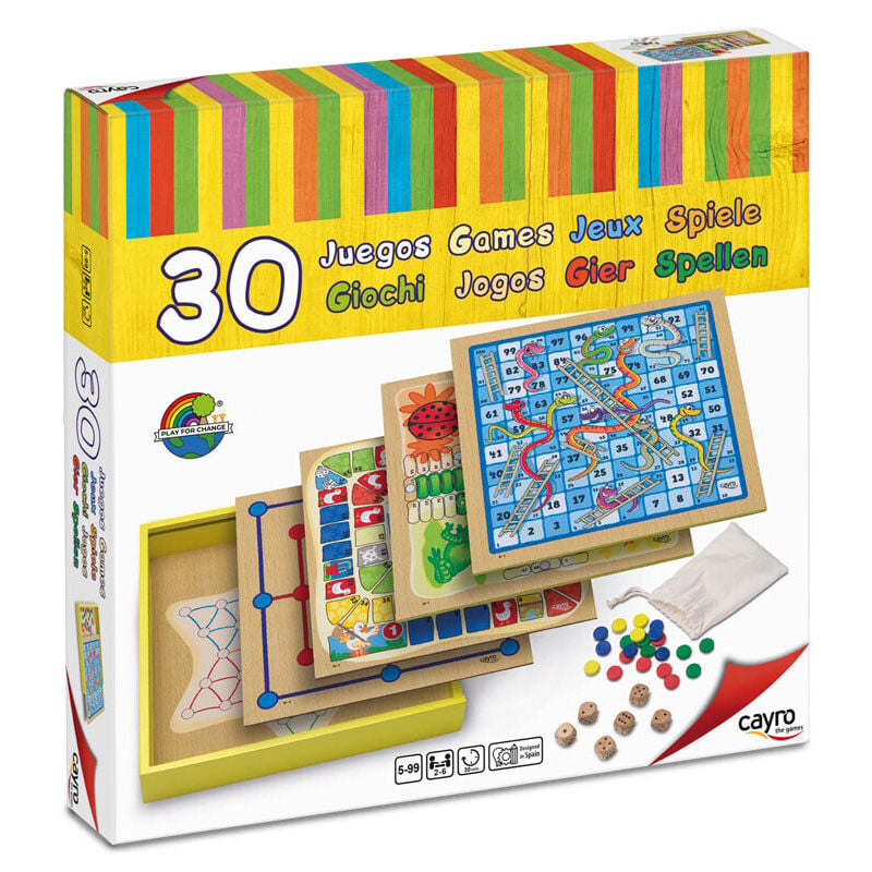 Set 30 juegos mesa madera_0