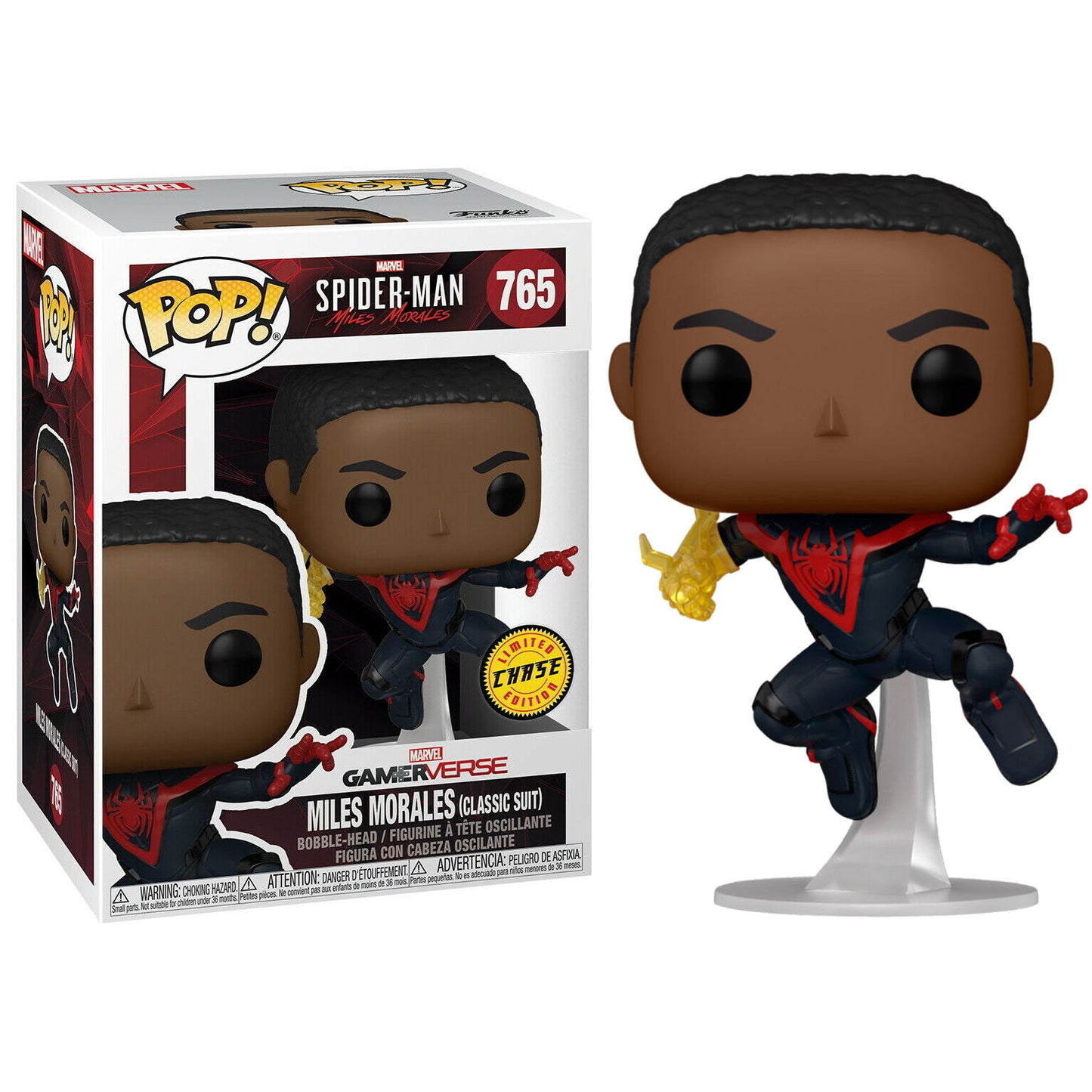 Figura POP Spiderman Miles Morales Classic Suit Chase_0