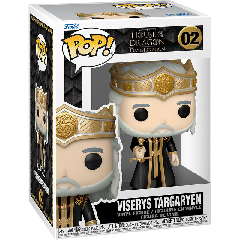 Figura POP Juego de Tronos La Casa del Dragon Viserys Targaryen_0