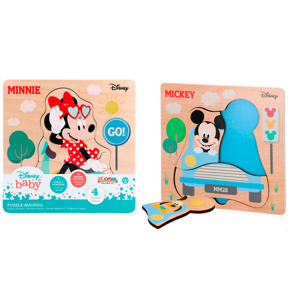 Puzzle surtido madera Mickey Minnie Disney_0