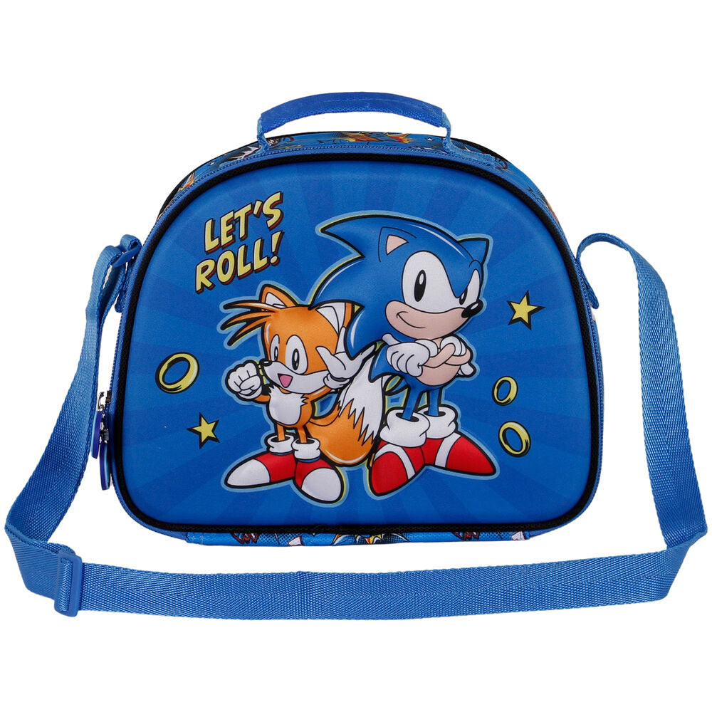 Bolsa portameriendas 3D Lets Roll Sonic The Hedgehog_0
