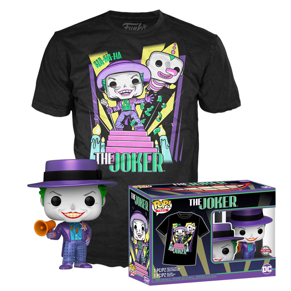 Set figura POP & Tee DC Comics Batman The Joker_0