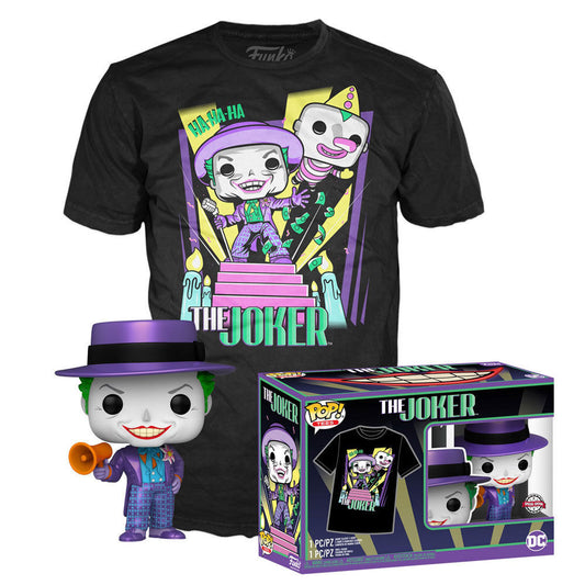 Set figura POP & Tee DC Comics Batman The Joker_0
