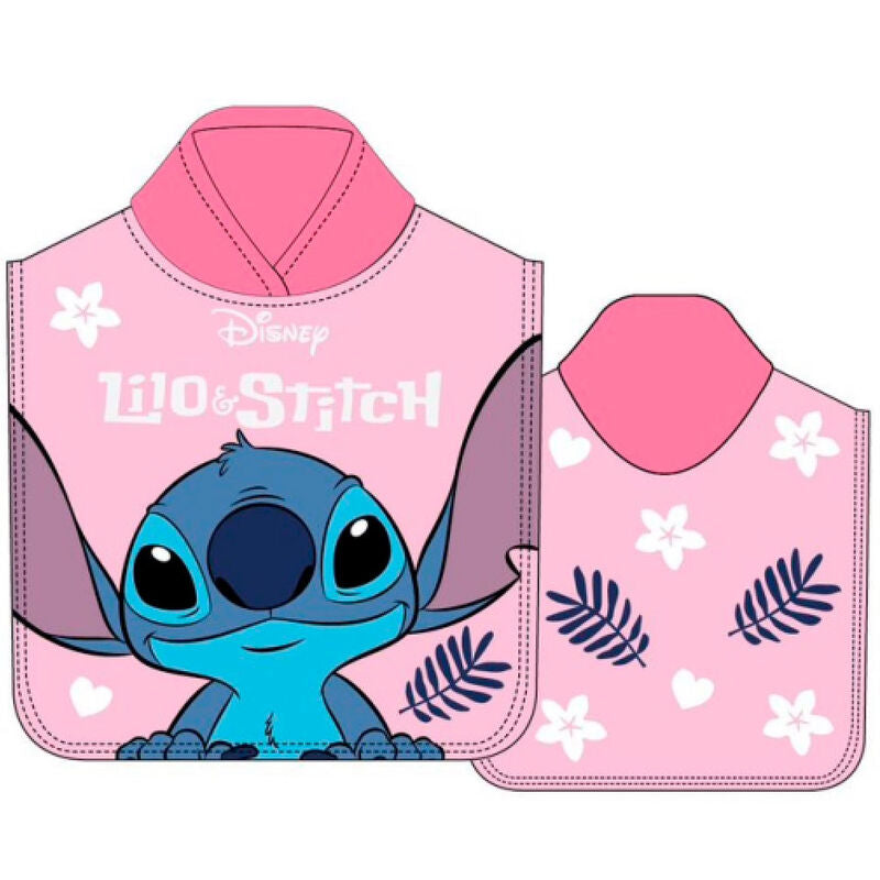 Poncho toalla Stitch Disney microfibra_0