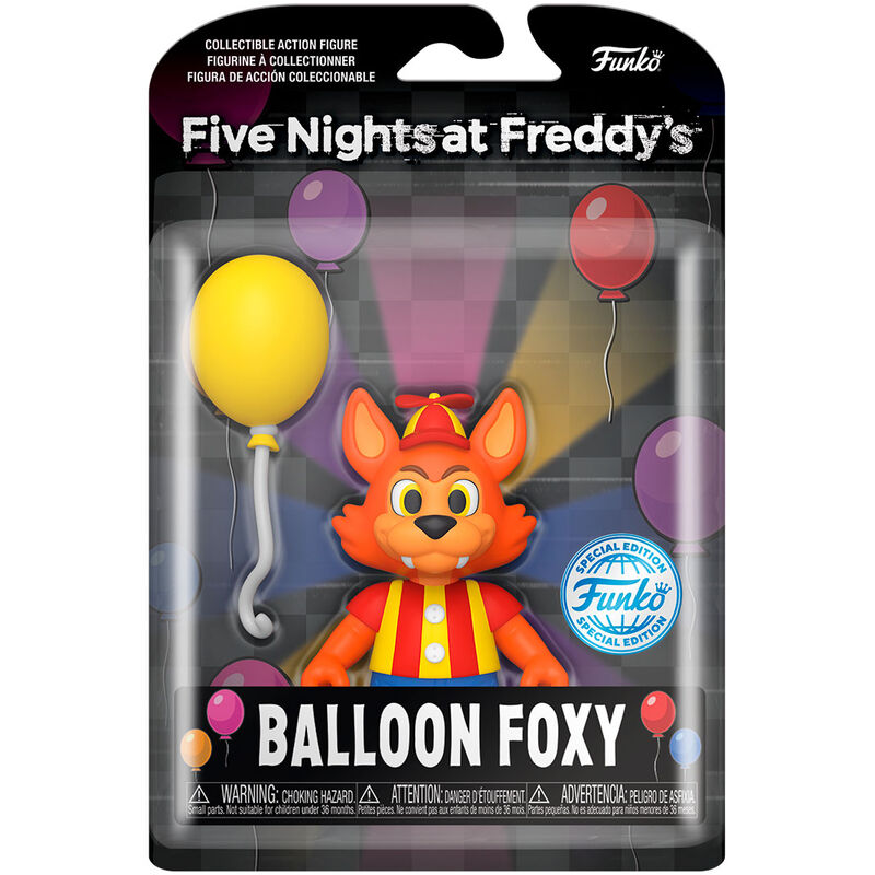 Figura Action Five Nights at Freddys Balloon Foxy Exclusive 12,5cm_0