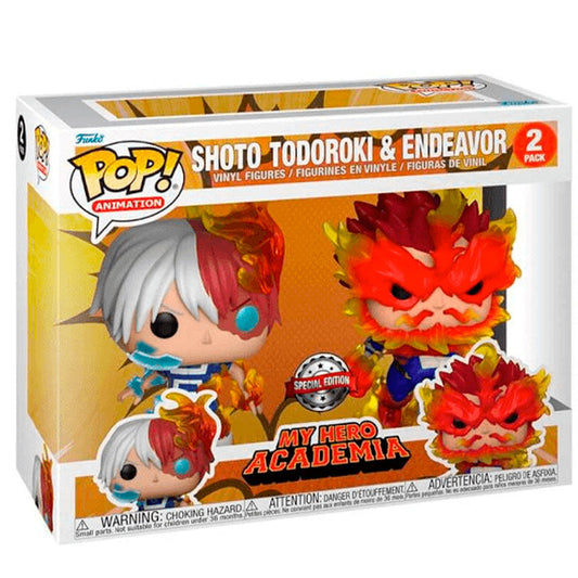 Blister 2 Figuras POP My Hero Academia Shoto Todoroki & Endeavor Exclusive_0