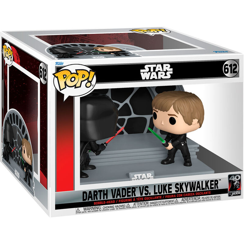 Figura POP Star Wars 40th Darth Vader VS Luke Skywalker_0