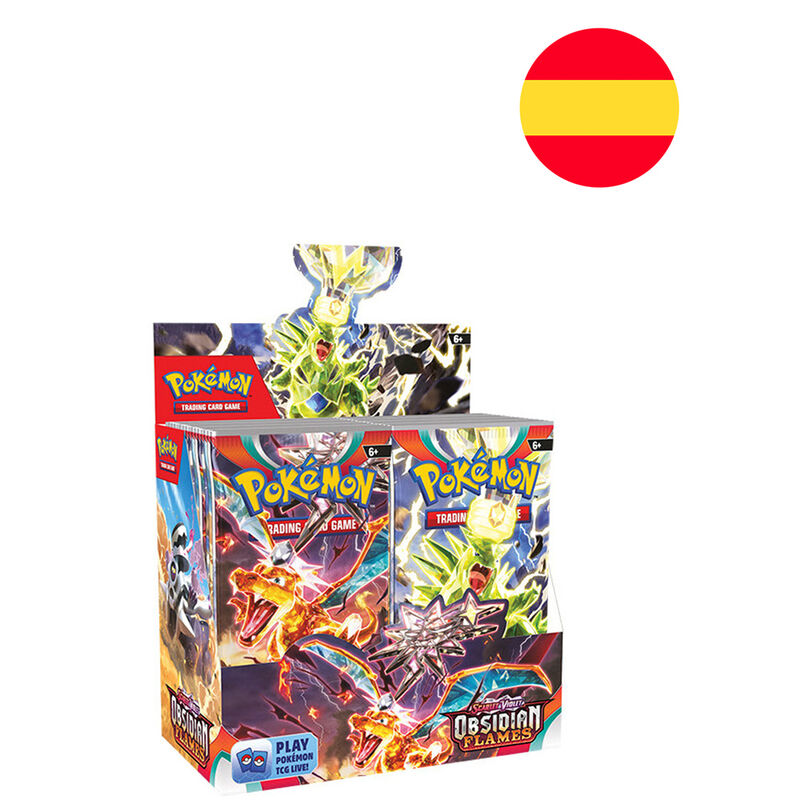 Sobre juego cartas coleccionables Llamas Obsidianas Escarlata y Pupura Pokemon surtido español_0