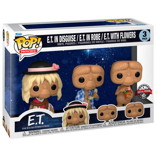 Blister 3 figuras POP E.T El Extraterrestre Exclusive_0