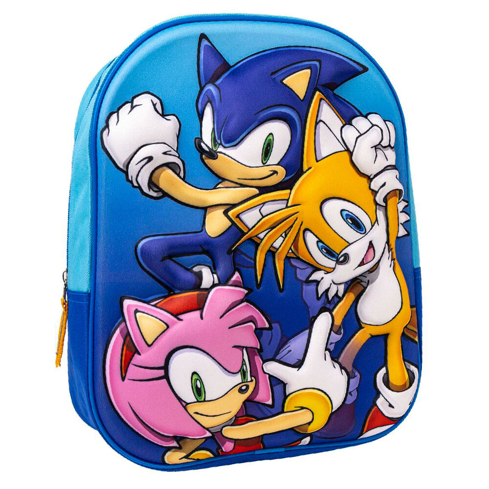 Mochila 3D Sonic The Hedgehog 31cm_0