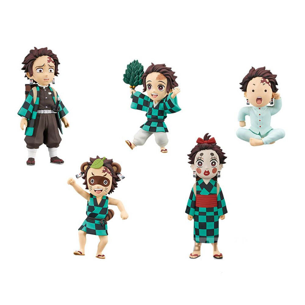 Pack 12 figuras Tanjiro Kamado Demon Slayer Kimetsu no Yaiba 7cm surtido_0