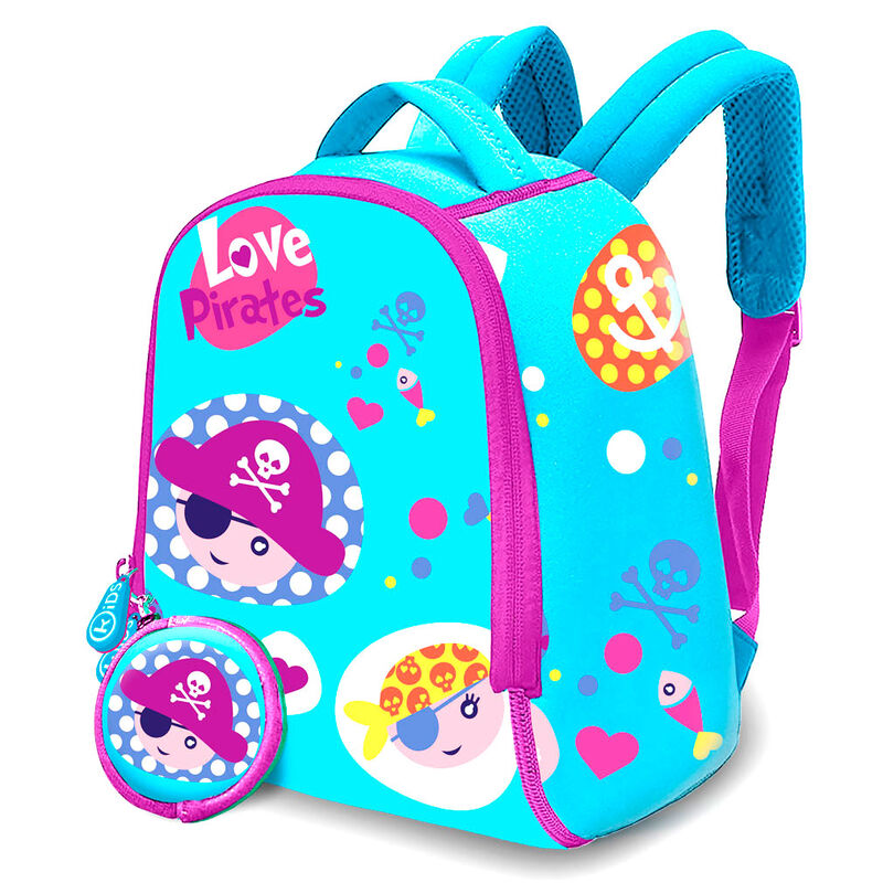 Mochila + monedero Love Pirates neopreno 25cm_0