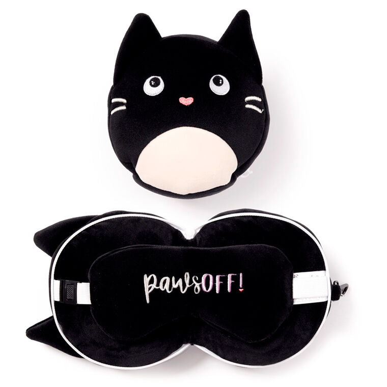Almohada viaje antifaz Gato Feline Fine Relaxeazzz_0