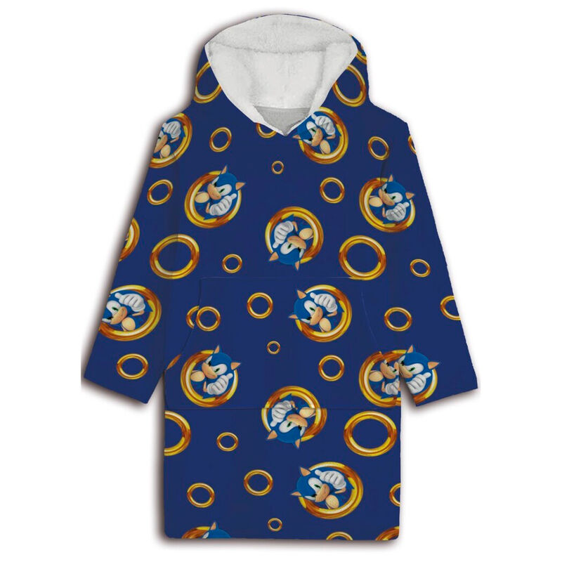 Bata sudadera oversize Sonic the Hedgehog coral adulto_0