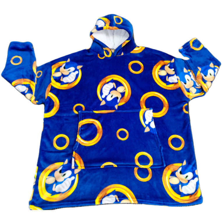 Bata sudadera oversize Sonic the Hedgehog coral infantil_0