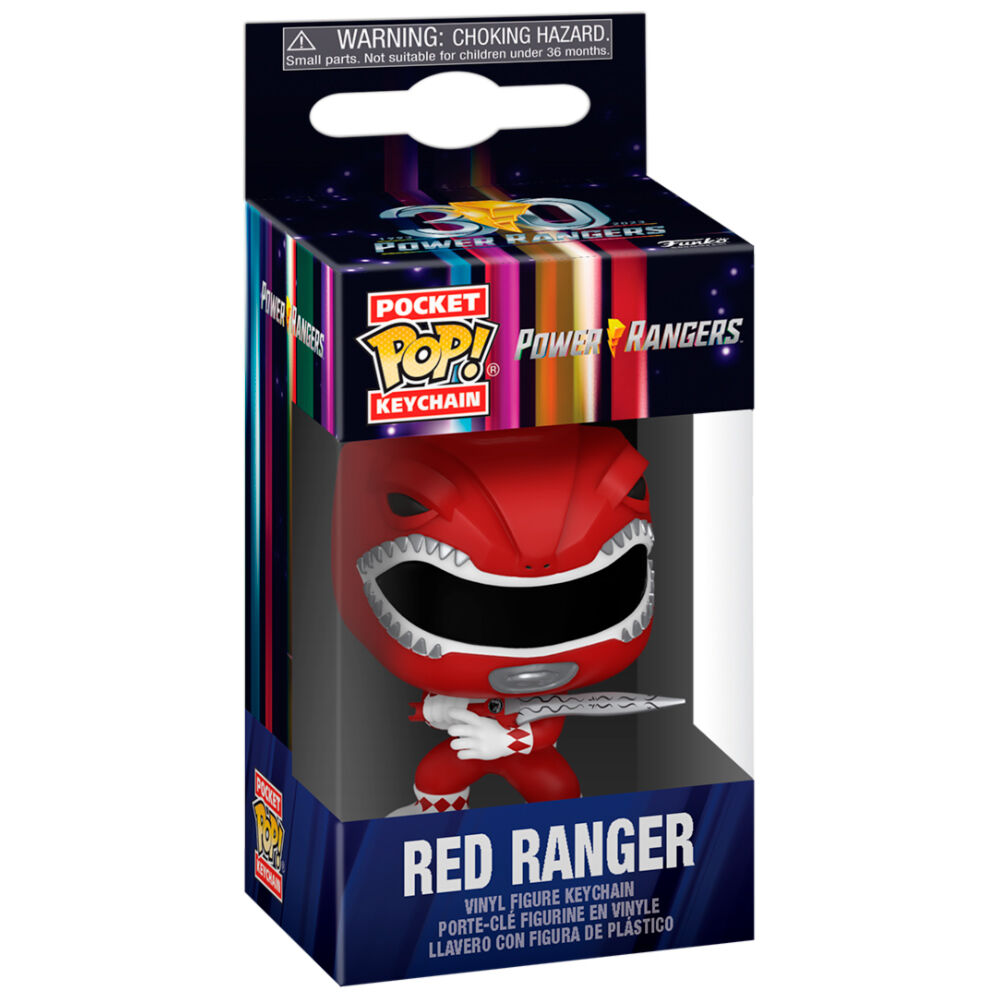 Llavero Pocket POP Power Rangers 30th Anniversary Red Ranger_0
