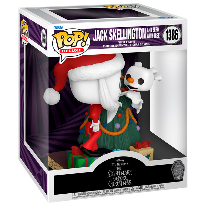 Figura POP Deluxe Disney Pesadilla Antes de Navidad 30th Anniversary Jack Skellington and Zero_0