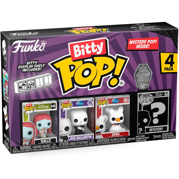 Blister 4 figuras Bitty POP Disney Pesadilla Antes de Navidad Sally_0