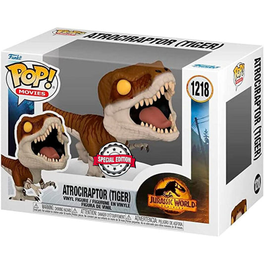 Figura POP Jurassic World 3 Atrociraptor Tiger Exclusive_0