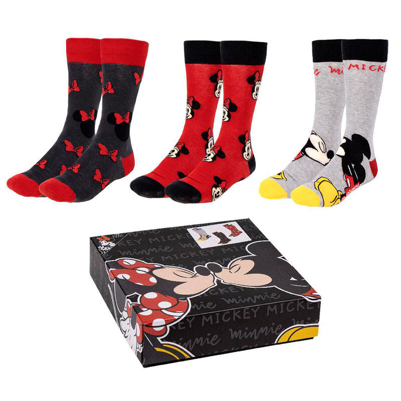 Set 3 calcetines Minnie Disney adulto_0