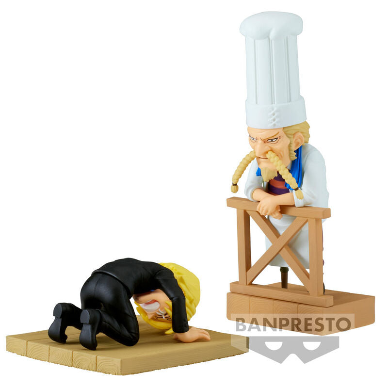 Figura world collectable Sanji & Zeff 2 WCF Log Series One Piece 8cm_0