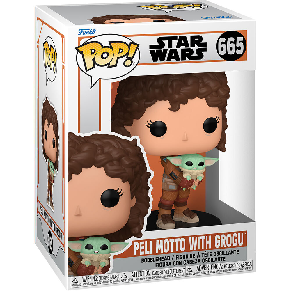 Figura POP Star Wars Mandalorian 9 Peli Motto with Grogu_0