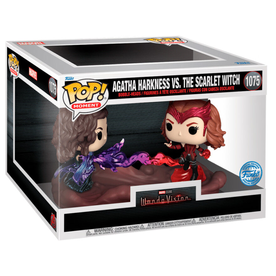 Figura POP Moment Marvel WandaVision Agatha Harkness Vs The Scarlet Witch Exclusive_0