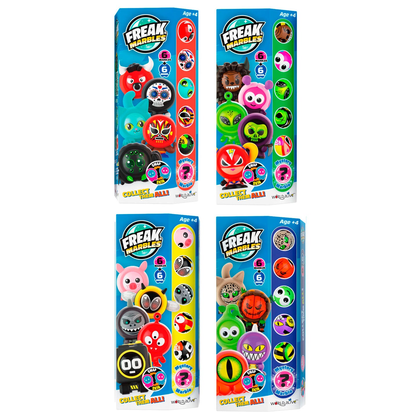 Set 6 Canicas + Skin - Freak Marbles surtido_0