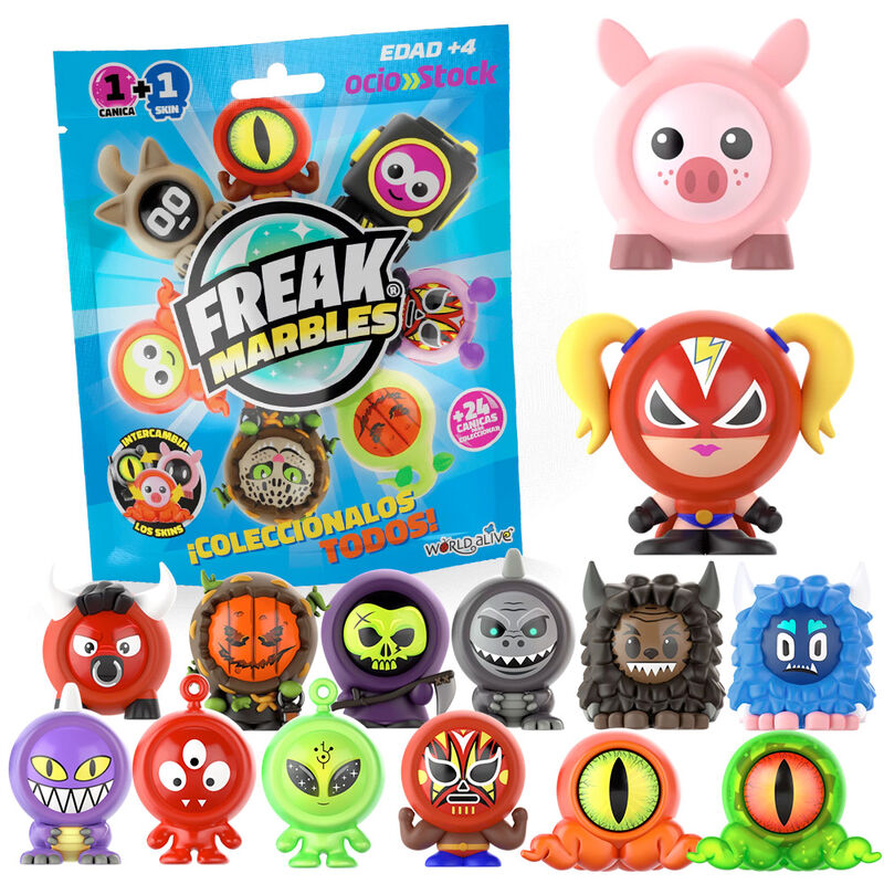 Bolsa sorpresa Canica + Skin Freak Marbles surtido_0