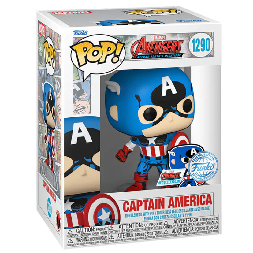 Figura POP Marvel Los Vengadores Avengers Captain America Exclusive_0
