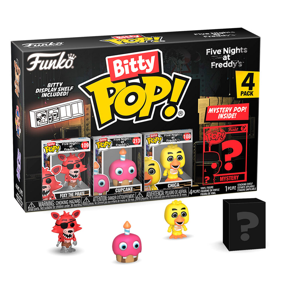 Blister 4 figuras Bitty POP Five Nights at Freddys Foxy_0