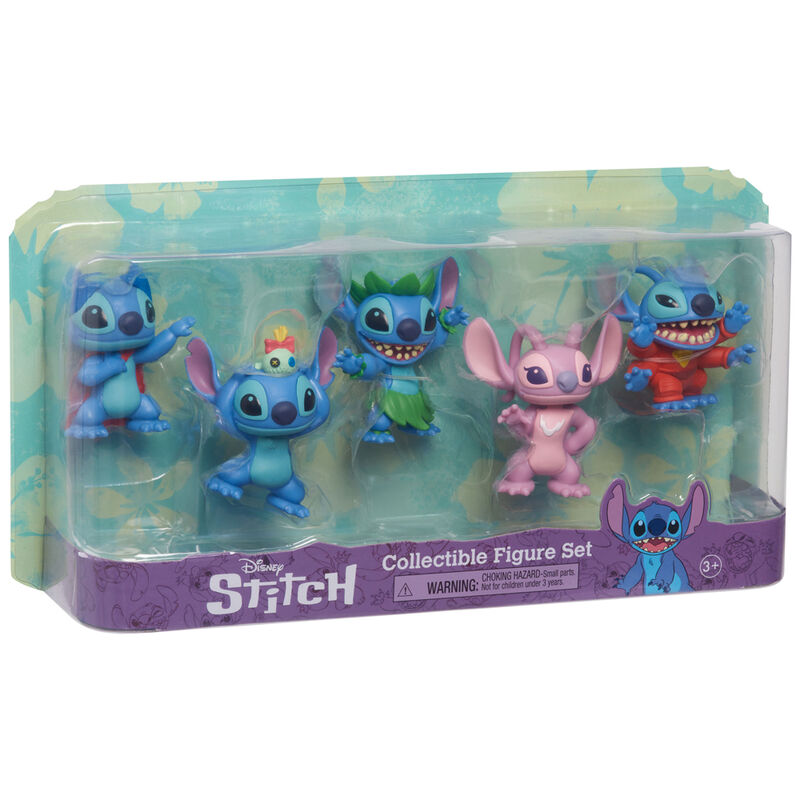 Blister 5 figuras Stitch Disney 7cm_0