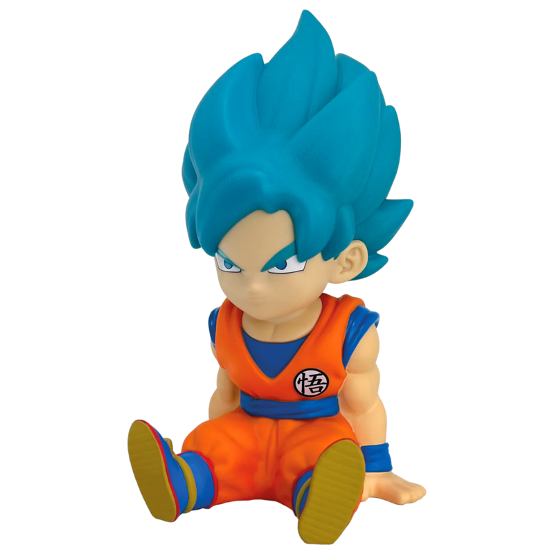 Figura hucha Son Goku Super Saiyan Blue Dragon Ball Super 15cm_0
