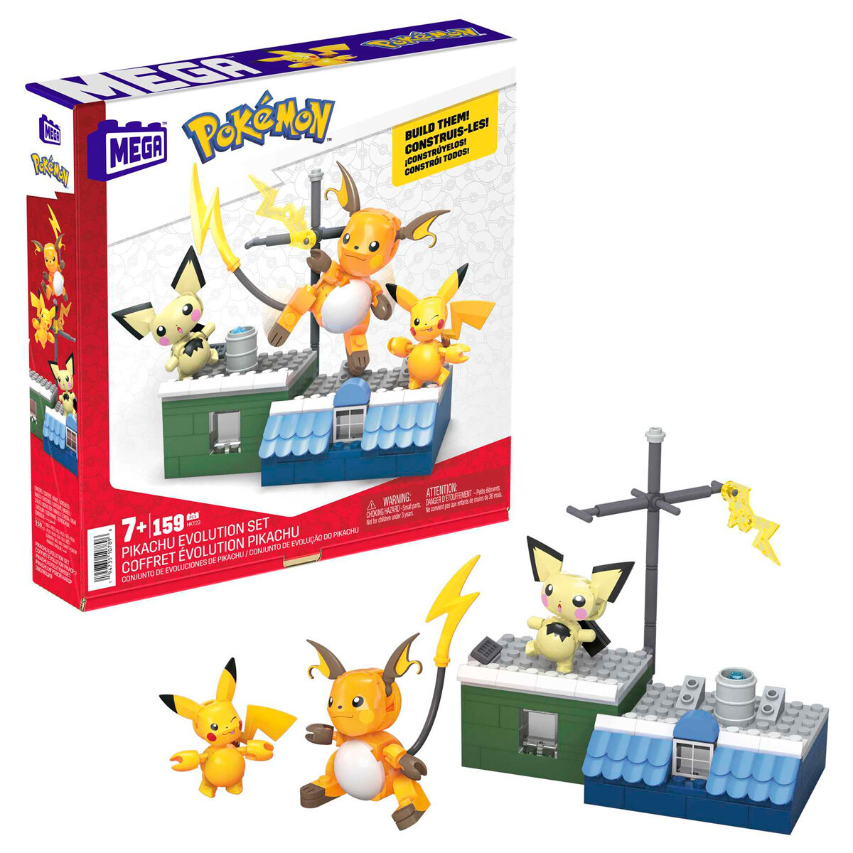 MEGA Pokémon Pikachu Evolution Set, Konstruktionsspielzeug_0
