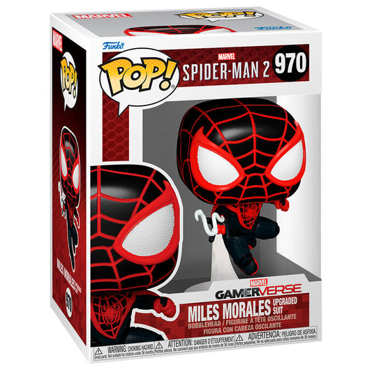 Figura POP Marvel Spiderman 2 Miles Morales Upgraded Suit_0
