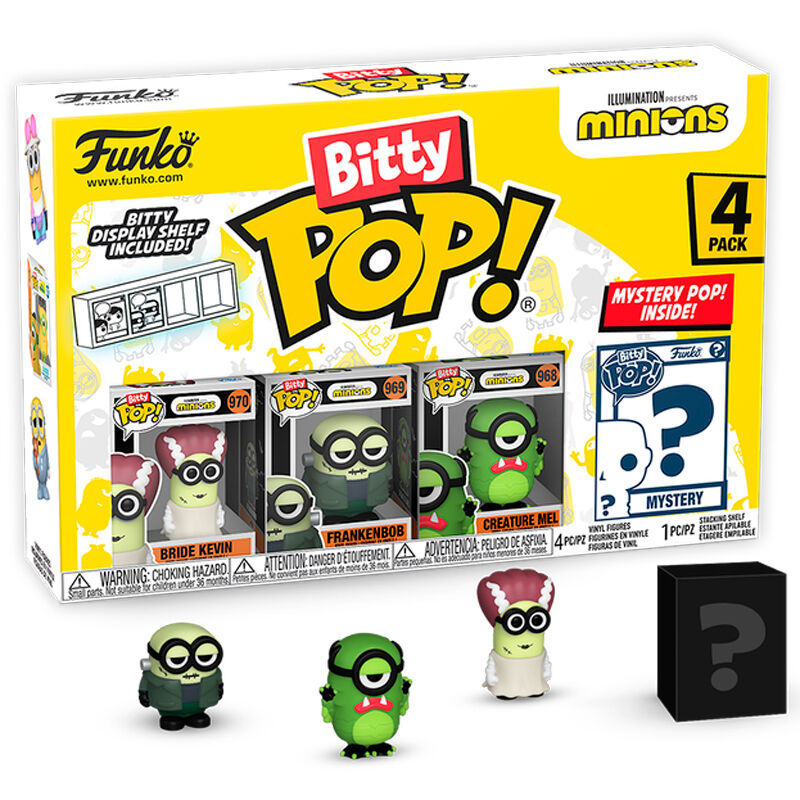 Blister 4 figuras Bitty POP Minions Series 2_0