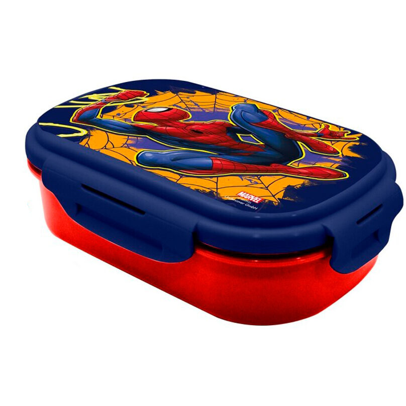 Sandwichera + cubierto Spiderman Marvel_0
