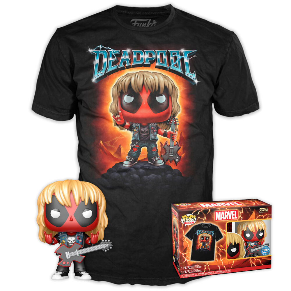 Set figura POP & Tee Marvel Deadpool Heavy Metal_0
