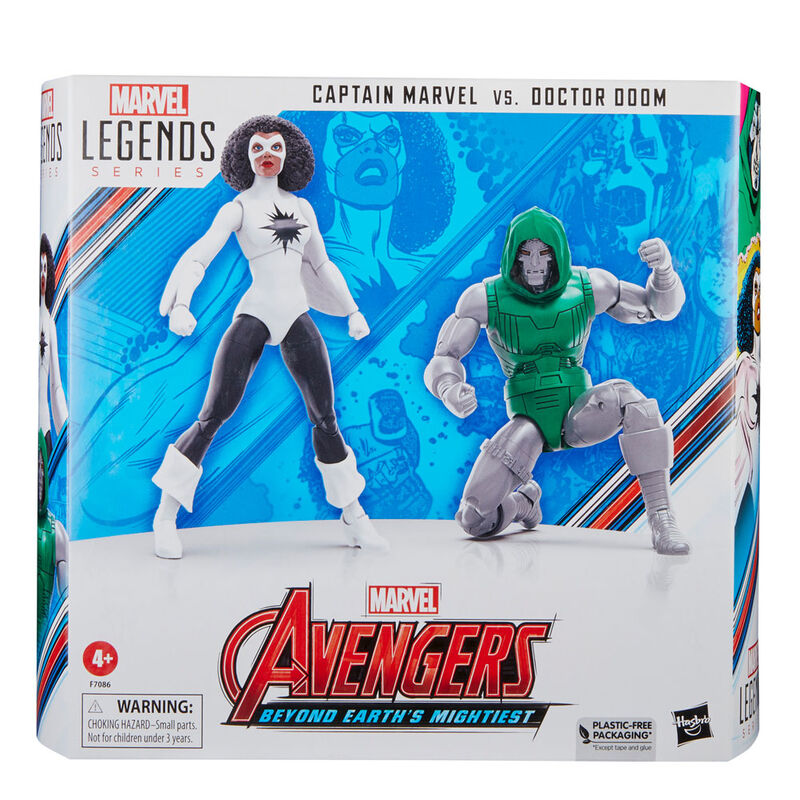 Figura Captain Marvel vs Doctor Doom Beyond Earths Mightiest Los Vegadores Avengers Marvel 15cm_0