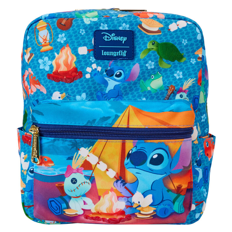Mochila nylon Camping Cuties Stitch Disney Loungefly 24cm_0