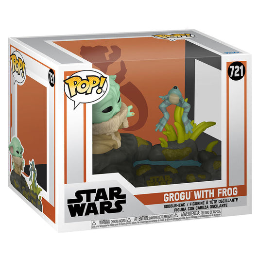 Figura POP Deluxe Star Wars The Mandalorian Grogu with Frog_0