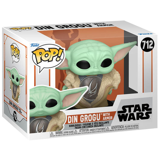 Figura POP Star Wars The Mandalorian Din Grogu with Armor_0