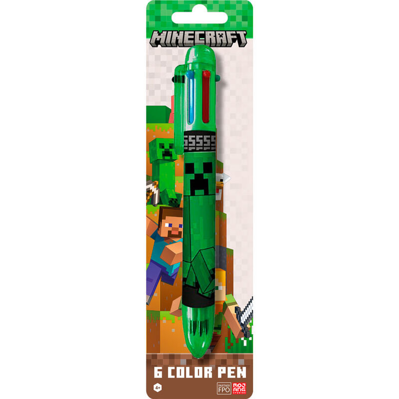 Boligrafo 6 colores Minecraft_0