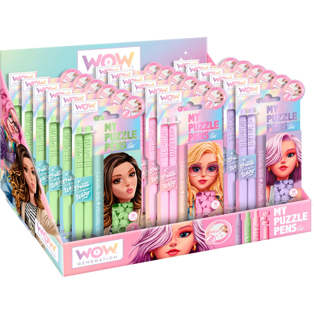 Set boligrafos puzzle Wow Generation surtido_0