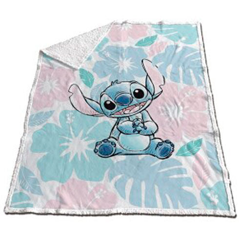 Manta coralina sherpa Stitch Disney 130x170cm_0