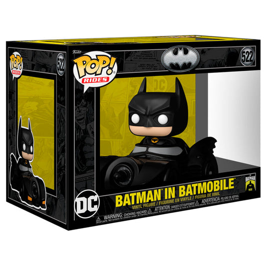Figura POP Rides Deluxe DC Comics Batman in Batmobile_0