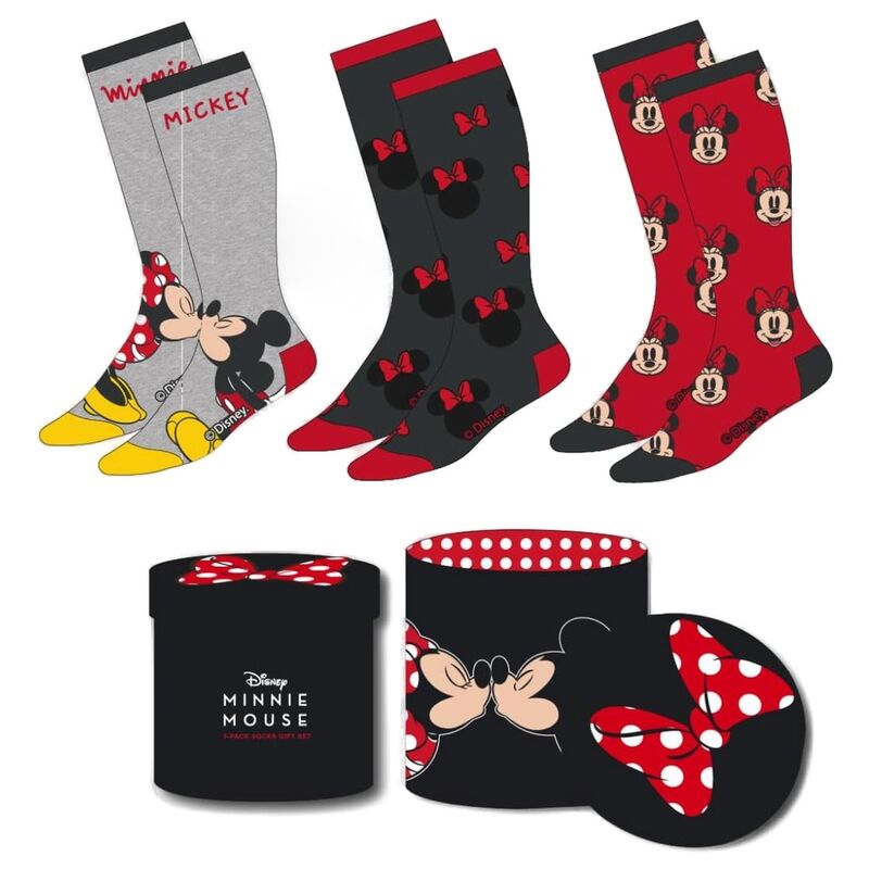 Set 3 calcetines Minnie Disney adulto surtido_0